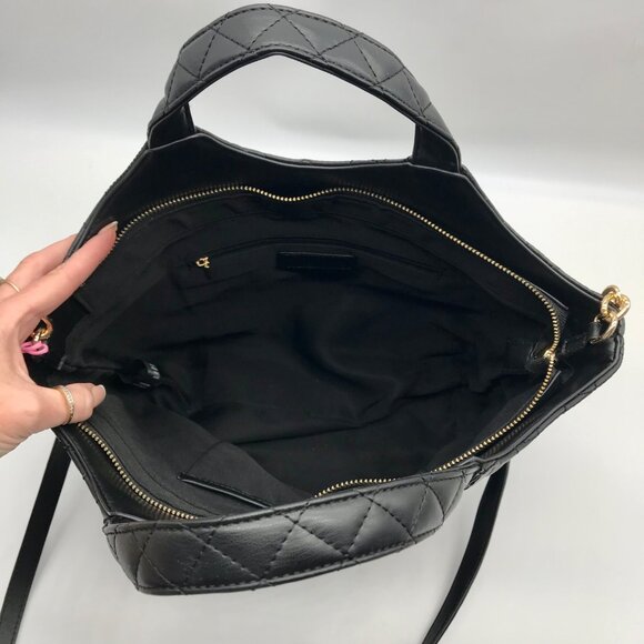 Like Dreams Black Quilted Juliet Medium Crossbody Bag - Picture 11 of 11